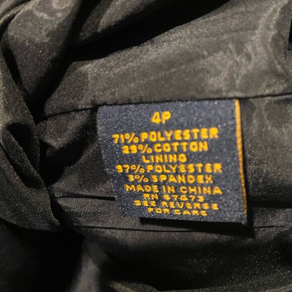 Just Taylor V-Neck Ruffle Collar Textured A-Line Mini Dress Black Size 4P - Picture 12 of 13